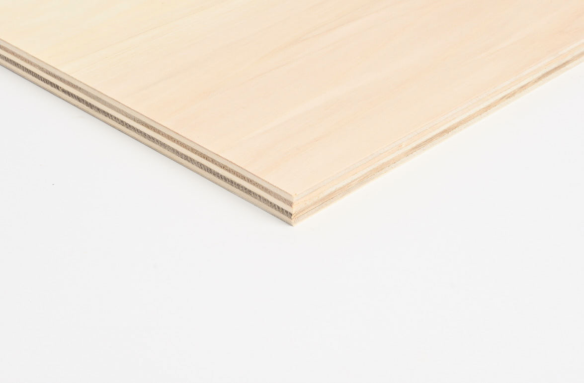 Poppel/Eucalyptus krydsfiner B/BB, int. lim, 70% PEFC